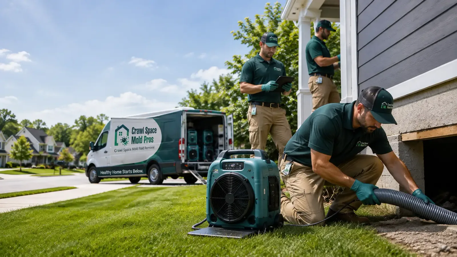 Crawl Space Mold Removal in Conway, MI
